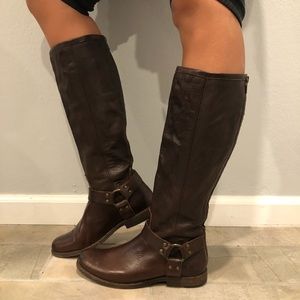 Frye Phillip Harness Tall Boots
